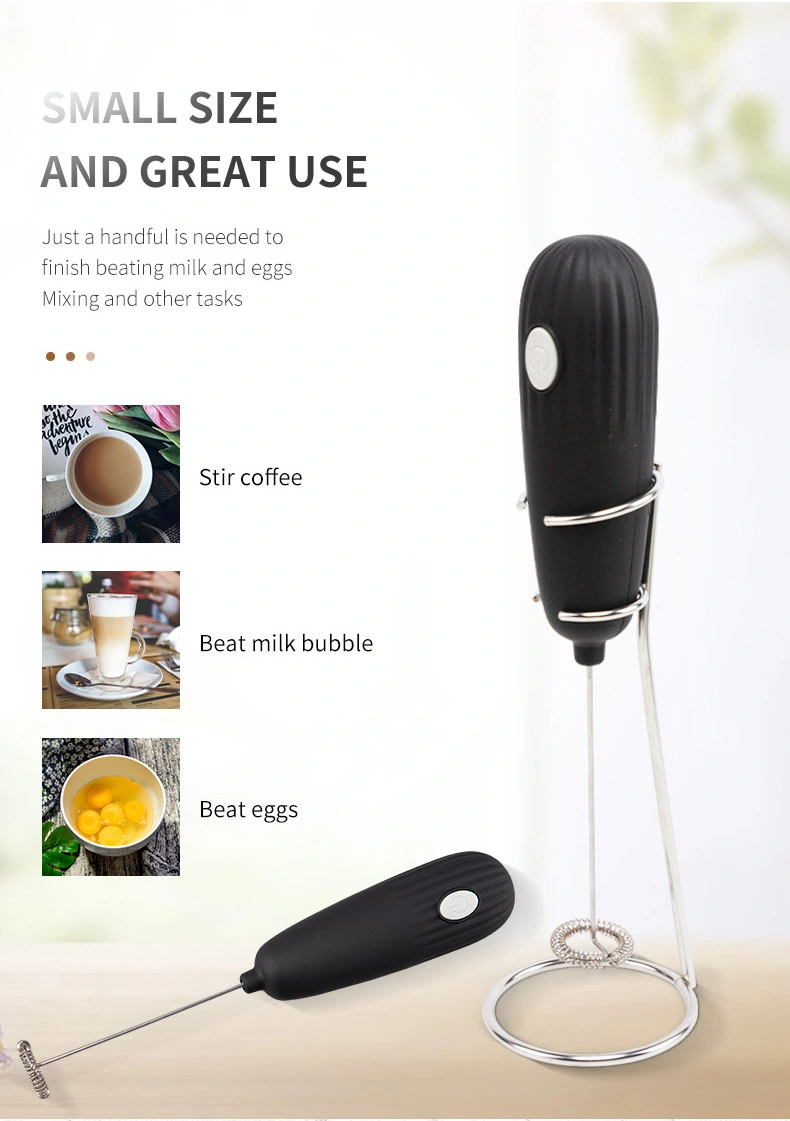 Stainless Steel Coffee Mixer Blender Electric Milk Frother with Stand