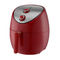 Oil Free Red Digital Air Fryer 1500w 4.6L With Overheat Protection CE ROHS Certified