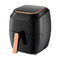 Black 4 Litre Air Fryer 2000W Temperature Control With Detachable Basket